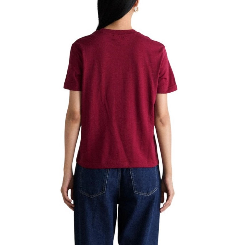 Calvin Klein Womens Classic Logo T-Shirt In Magenta