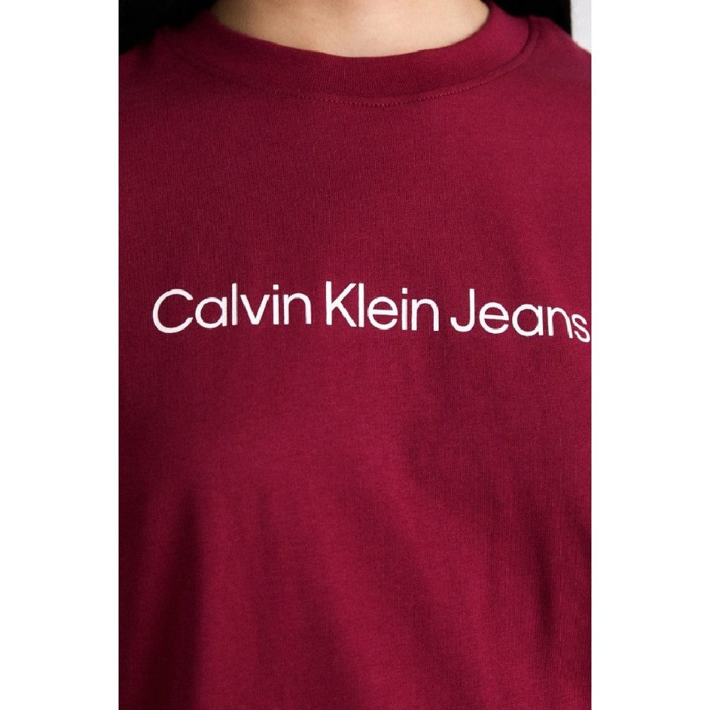 Calvin Klein Womens Classic Logo T-Shirt In Magenta