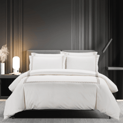 Egyptian Cotton Co Opulence Emily Duvet Cream