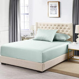 Egyptian Cotton T400 Fitted Sheet In Duck Egg