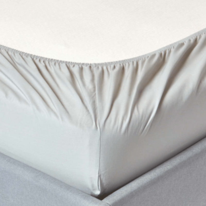 Egyptian Cotton T400 Extra Depth Fitted Sheet In Silver