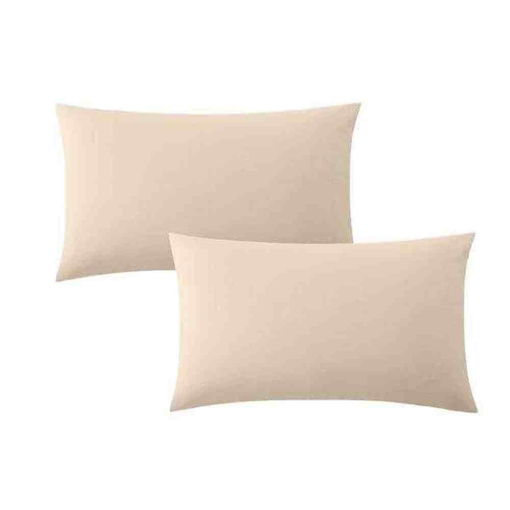 Egyptian Cotton 400 Thread Oxford Pillow Case Pair In Stone