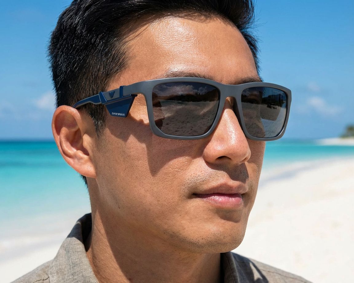 Emporio Armani Mens Sunglasses In Matte Dark Grey