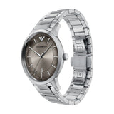 Emporio Armani Mens Arch 3 Hand Watch In Silver