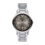 Emporio Armani Mens Arch 3 Hand Watch In Silver