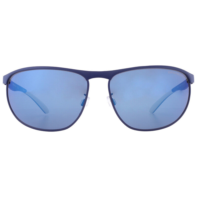Emporio Armani Mirrored Sunglasses In Blue