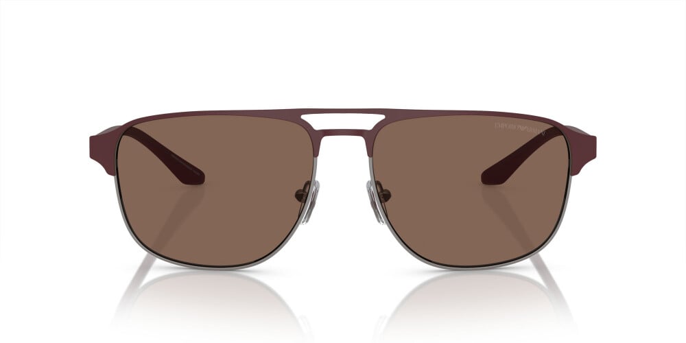 Emporio Armani Mens Bronze Sunglasses In Maroon