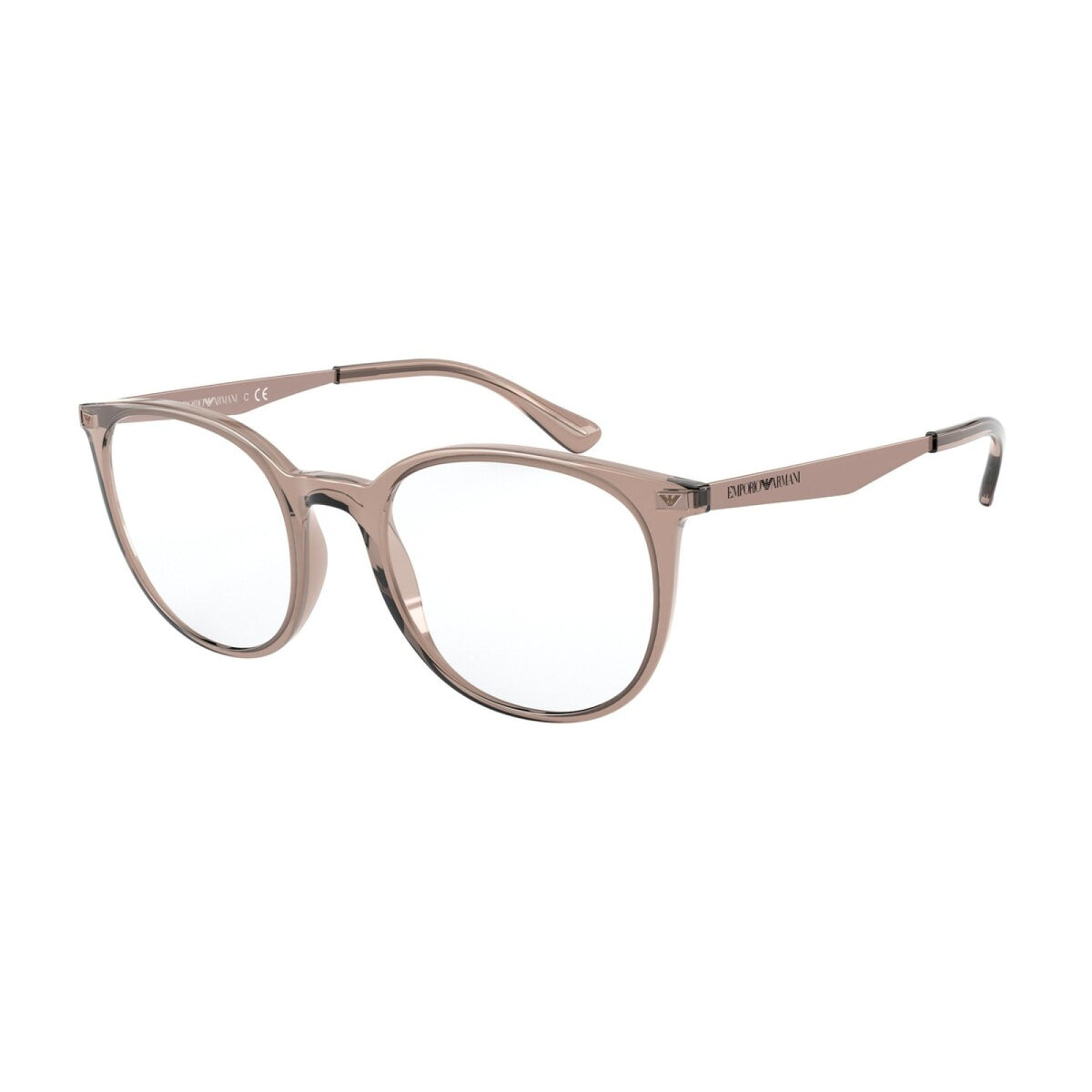 Emporio Armani Womens Sunglasses In Transparent Brown