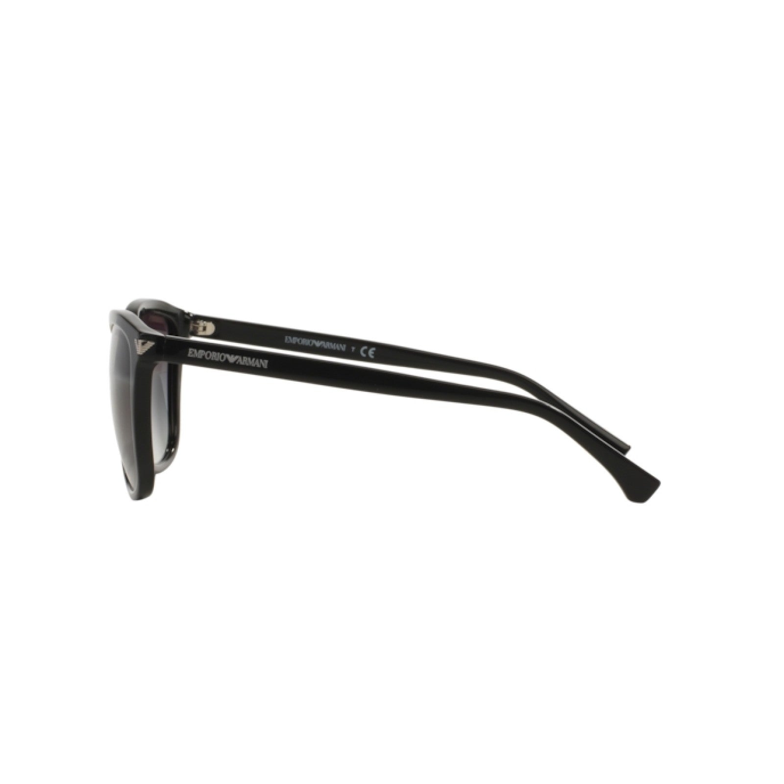 Emporio Armani Unisex Sunglasses In Shiny Black