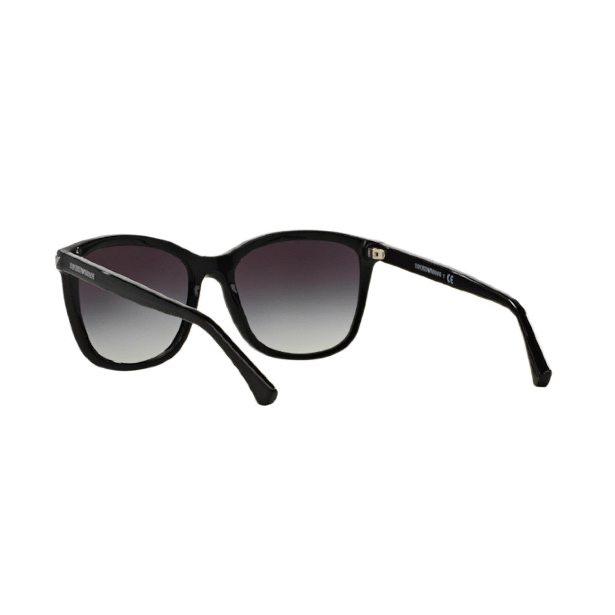 Emporio Armani Unisex Sunglasses In Shiny Black