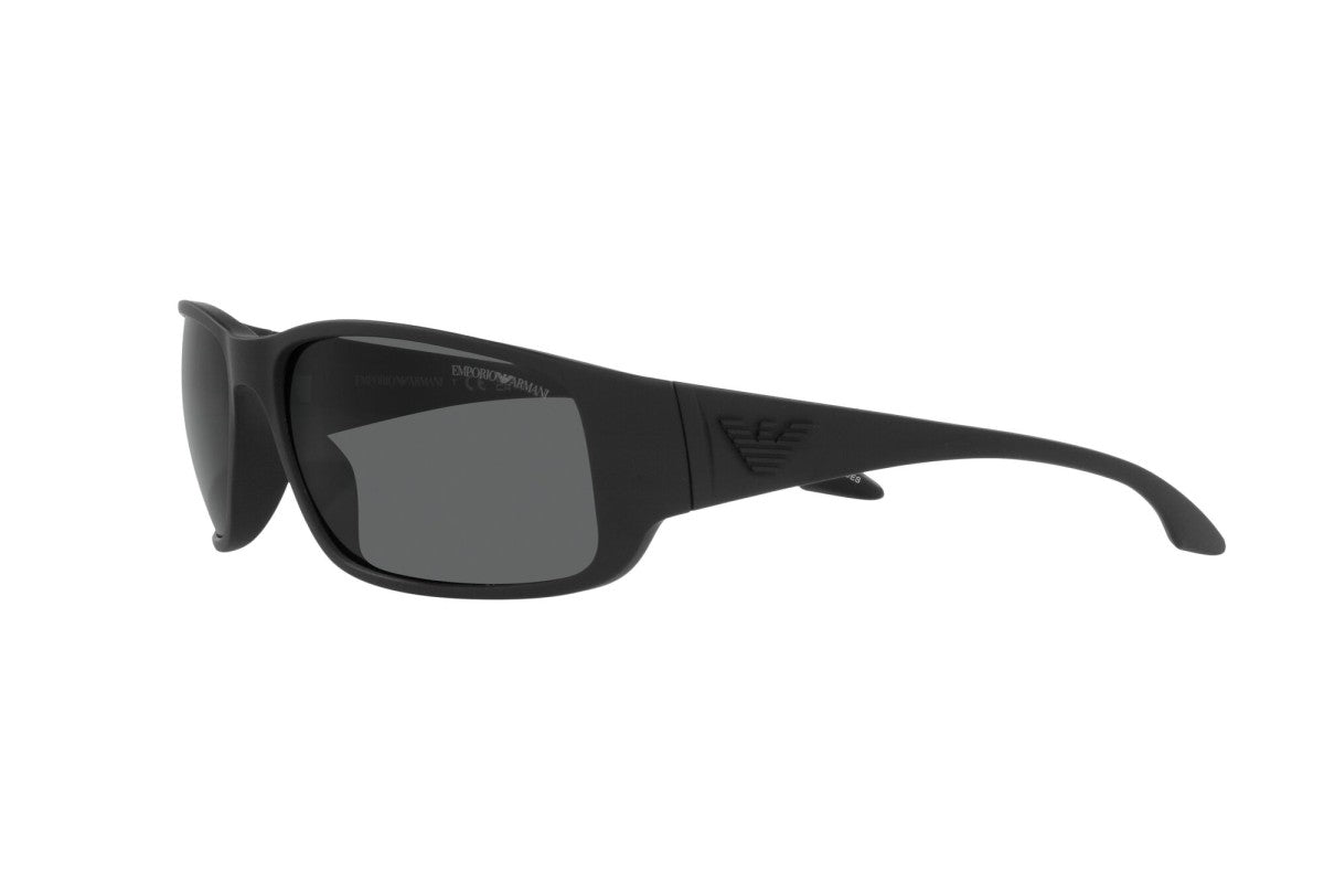 Emporio Armani Mens Rubber Frame Sunglasses In Black