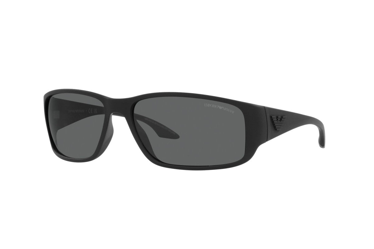 Emporio Armani Mens Rubber Frame Sunglasses In Black