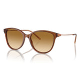 Emporio Armani Womens Cat Eye Sunglasses In Brown