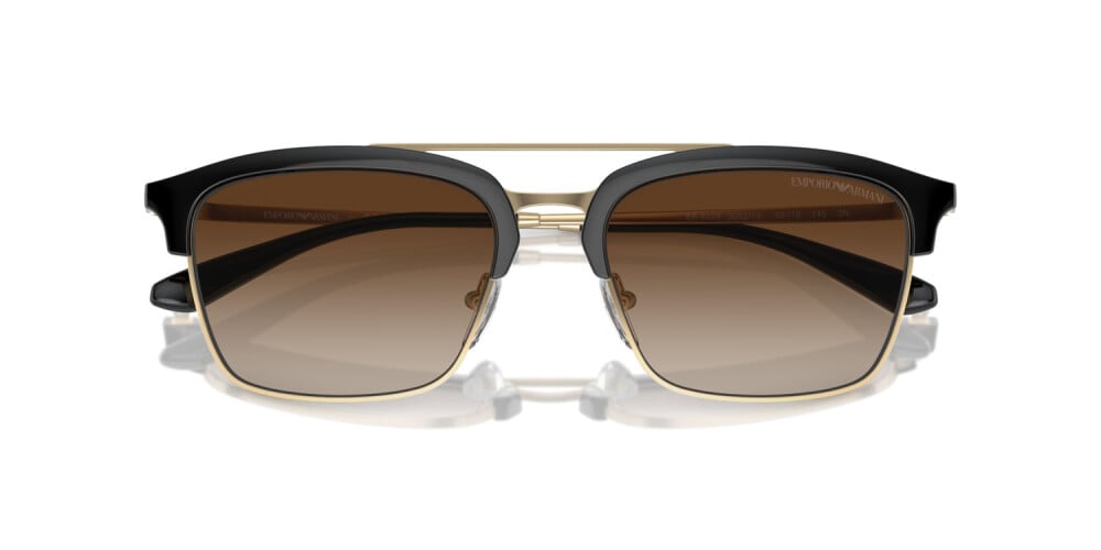 Emporio Armani Unisex Sunglasses In White Gold