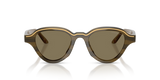 Emporio Armani Womens Geometric Sunglasses In Olive/Brown