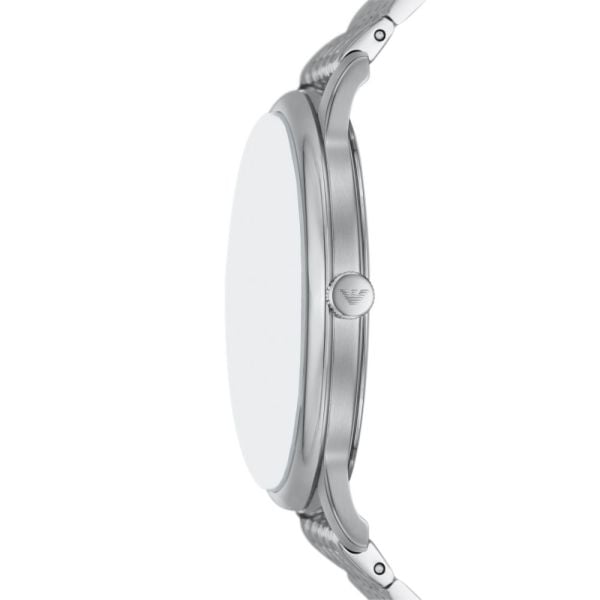 Emporio Armani Three-Hand Date Stainless Steel Watch