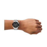 Emporio Armani Mens Arch Chrono Watch In Silver