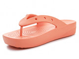 Crocs Classic Platform Flip In Papaya
