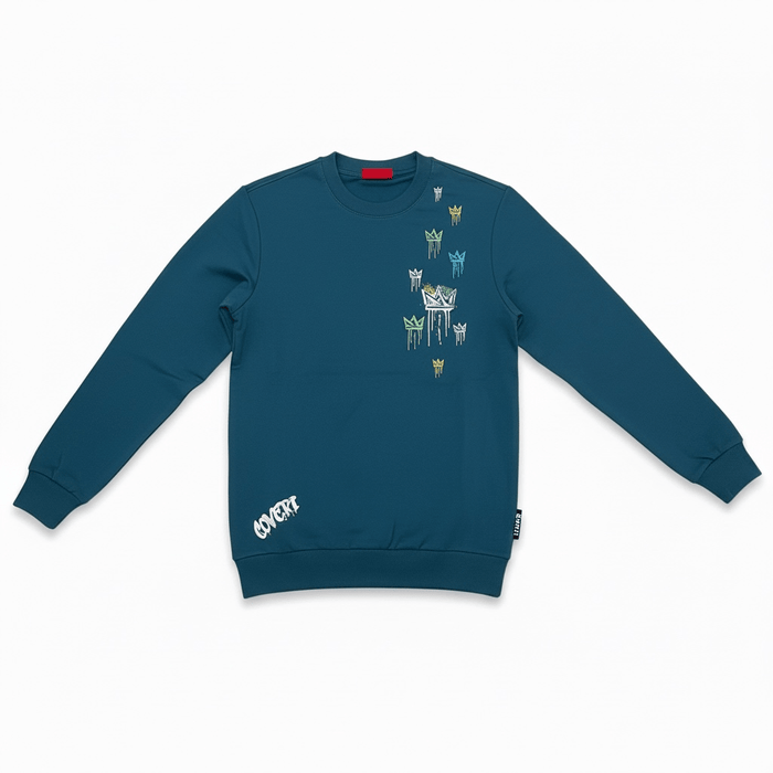 Enrico Coveri Mens 15 Sweatshirt In Petrol