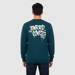 Enrico Coveri Mens 15 Sweatshirt In Petrol