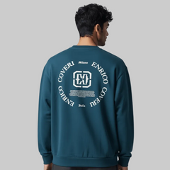 Enrico Coveri Mens Sweatshirt In Petrol