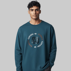 Enrico Coveri Mens Sweatshirt In Petrol