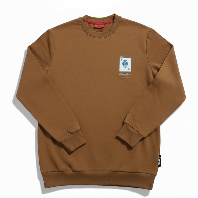 Enrico Coveri Mens 4 Sweatshirt In Camel