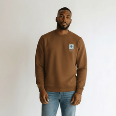 Enrico Coveri Mens 4 Sweatshirt In Camel
