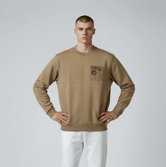 Enrico Coveri Mens Sweatshirt 46 In Camel