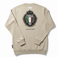 Enrico Coveri Mens Sweatshirt In Khaki