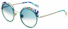 Etnia Barcelona Spiga Sunglasses For Women In Turquoise
