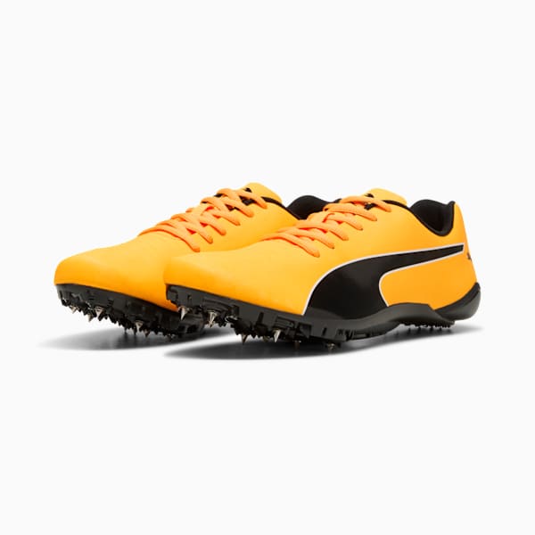 Puma Mens Evospeed Prep Sprint 3.5 Running Shoes In Sun Stream/Black/White