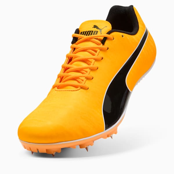 Puma Mens Evospeed Sprint 14.5 Running Shoes In Sun Stream/Black/White