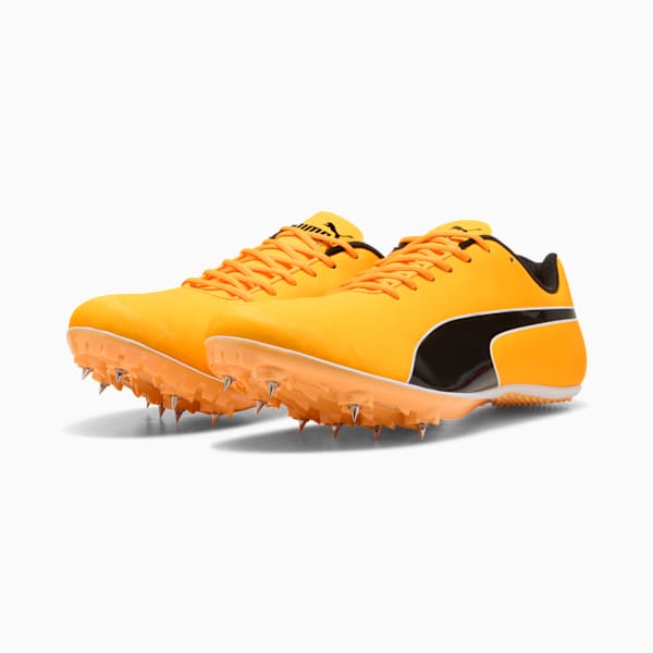 Puma Mens Evospeed Sprint 14.5 Running Shoes In Sun Stream/Black/White