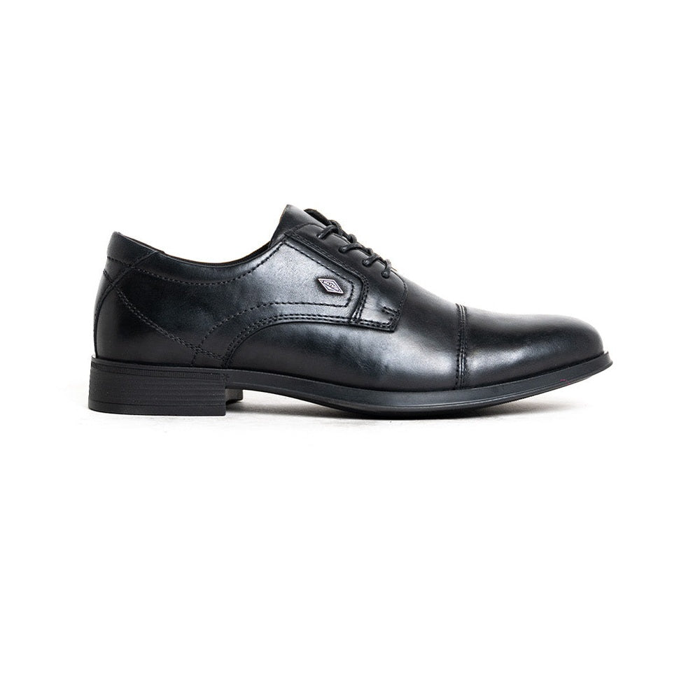 Watson Mens Timothee Leather Formal Lace Up Shoes In Black