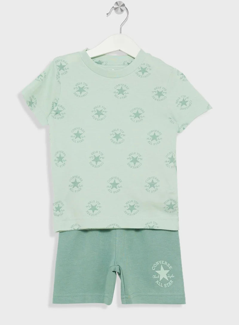 Converse Boys Sustainable Core 2 Piece Set In Green