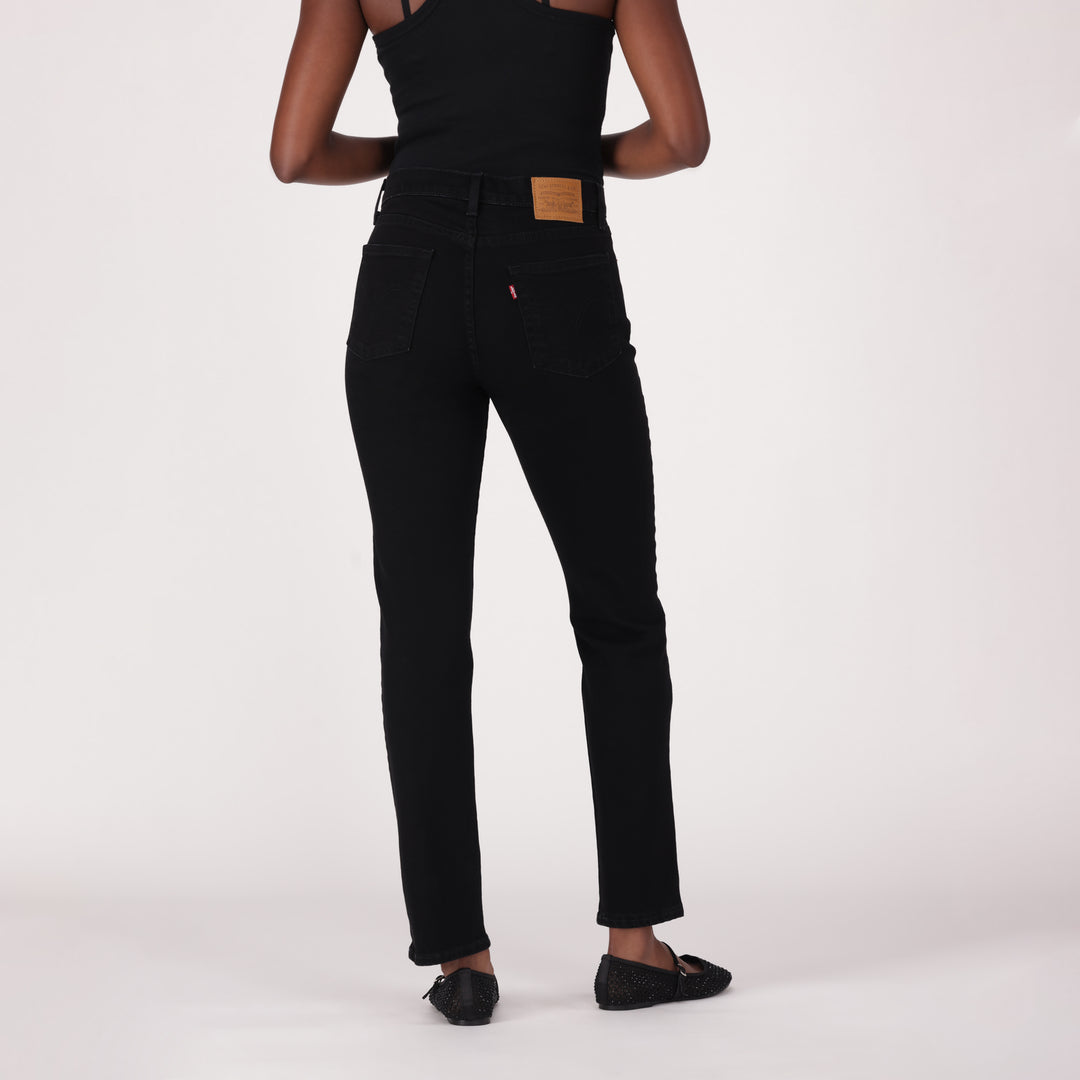 Levis Womens Wedgie Slim Fit Jeans In Black