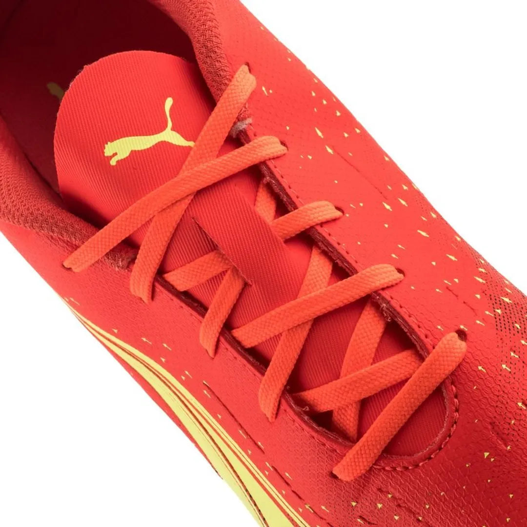 Puma Mens Ultra Play Fg/Ag Soccer Shoes In Coral/Fizzy Light/Black