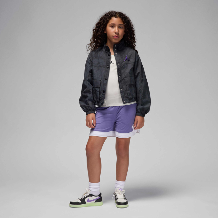 Jordan Girls Sport Diamond Shorts In Dusty Amethyst