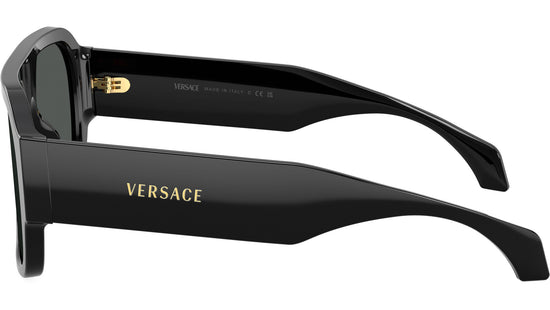 Versace Unisex Medusa Pilot Sunglasses In Black
