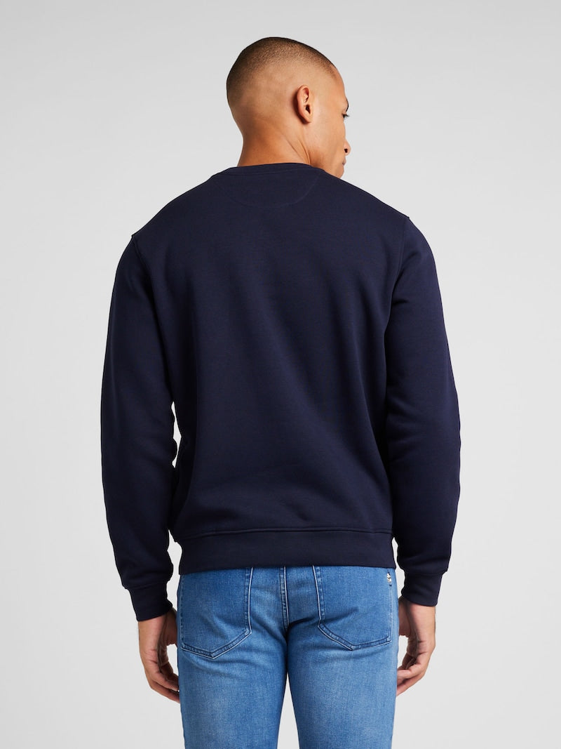 Guess Mens Beau Cn Sweatshirt In Navy