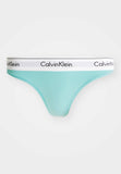 Calvin Klein Womens Thong In Turquoise