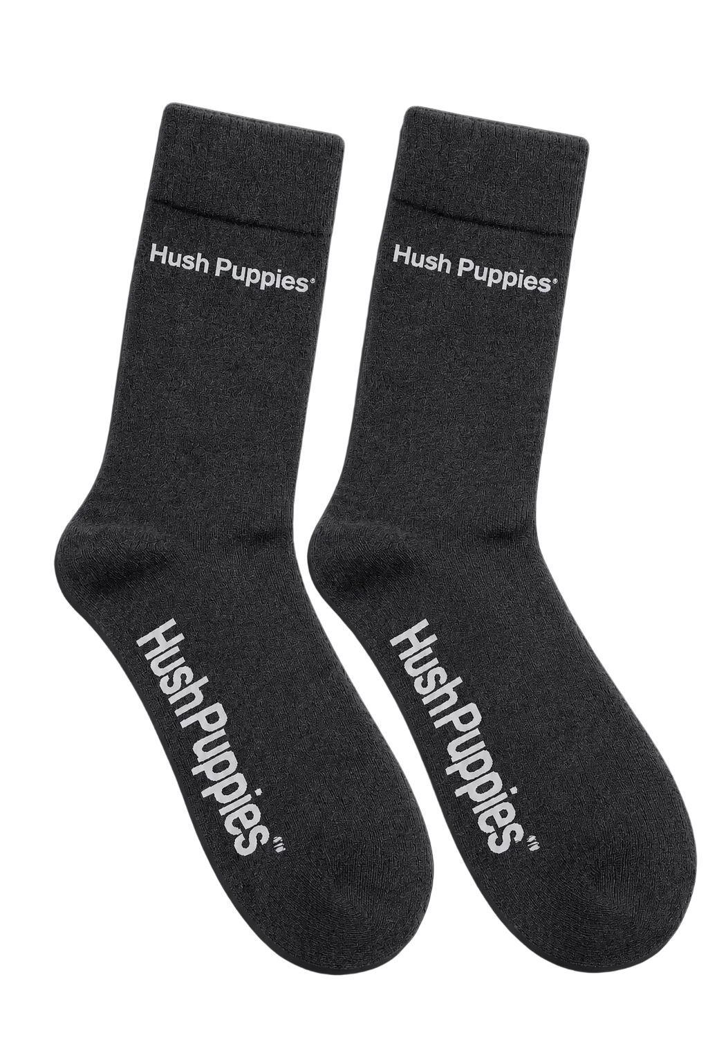 Hush Puppies Mens Combed Cotton Socks In Charcoal