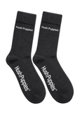 Hush Puppies Mens Combed Cotton Socks In Charcoal