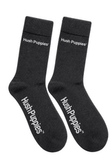 Hush Puppies Mens Combed Cotton Socks In Charcoal