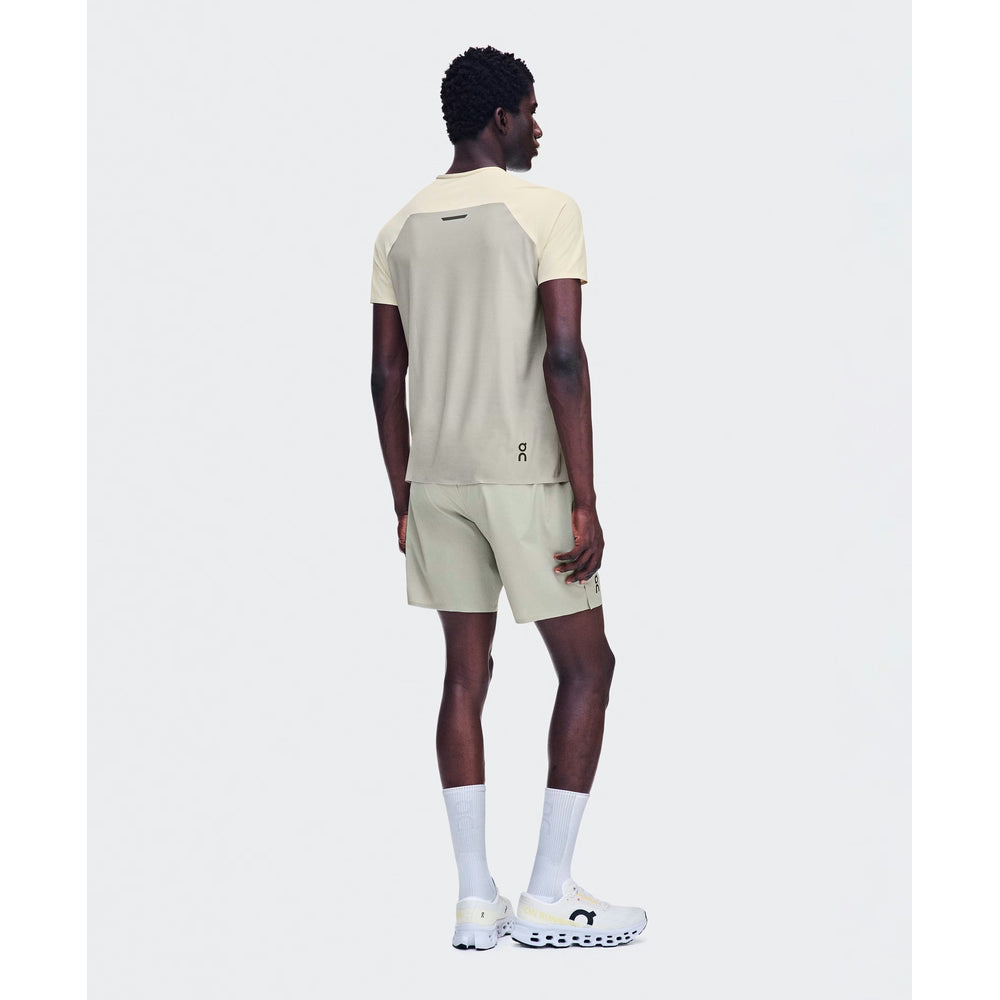 On Mens Performance Short Sleeves T-Shirt In Hare/Brume