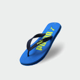 Puma Boys Form Flip Flops PS ZADP Sandals In Ultra Blue/Sunny Lime