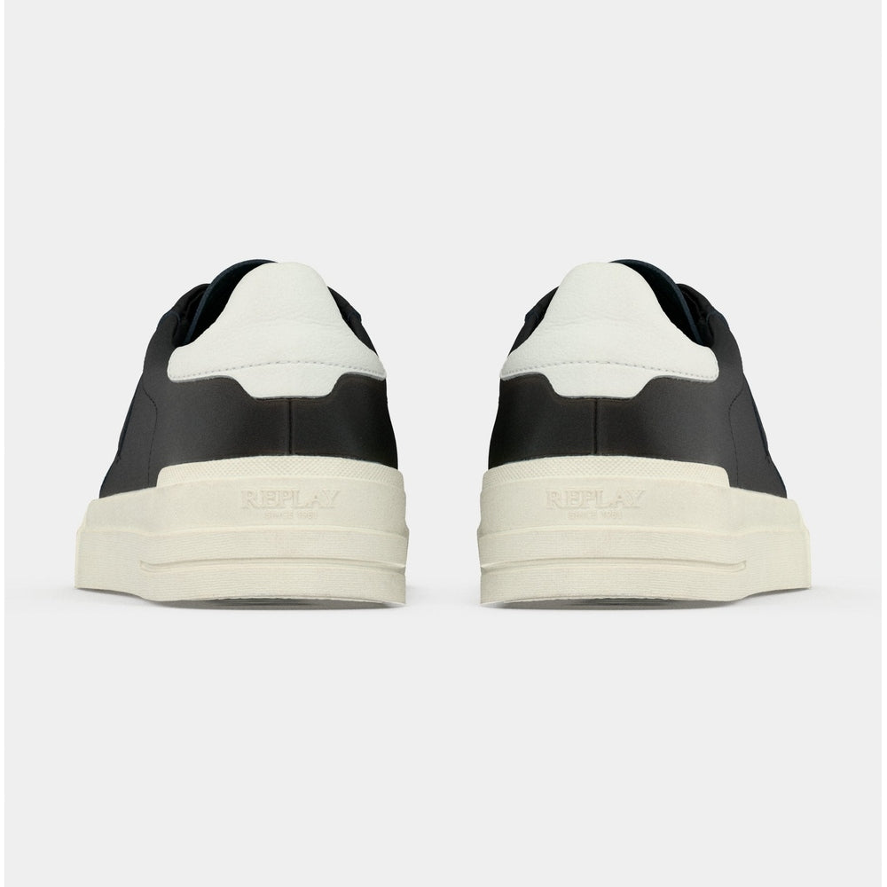 Replay Mens Evan Edit Shoes In Black & White
