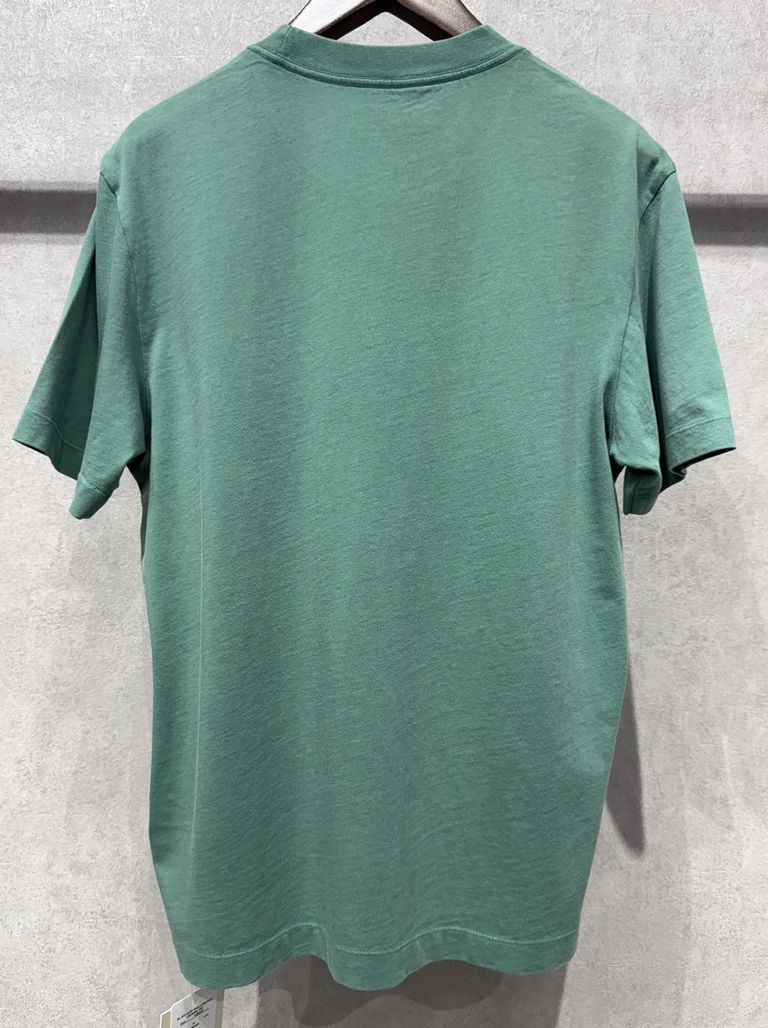 Calvin Klein Mens 206 Acid Wash Graphic T-Shirt In Green