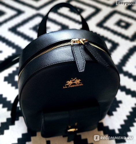 La Martina Principe Caterina Backpack In Black